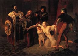 Karl Petrovič Briullov: Smrť Inés de Castro (1834). Foto: wikimedia